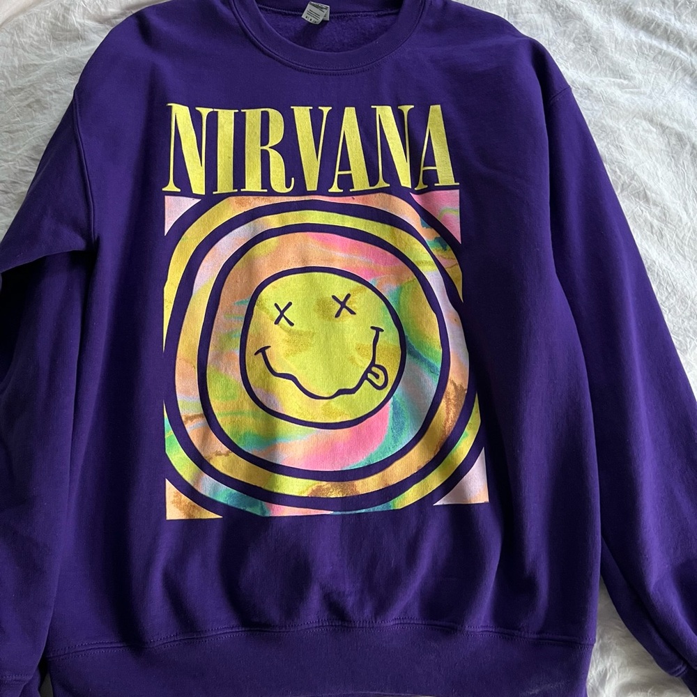 Nirvana Smile Overdyed Sweatshirt